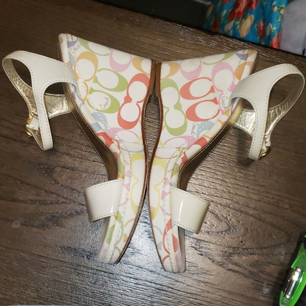 Coach Klara Multicolor Sign C Platform Sandal 7 - Picture 5 of 9